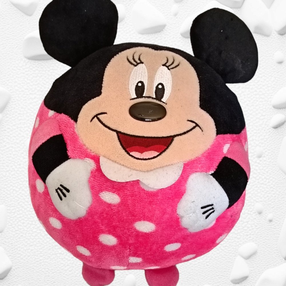 🍀4/$19🍀2013 TY Disney Minnie Mouse Plush Ballz Stuffed Animal 9"